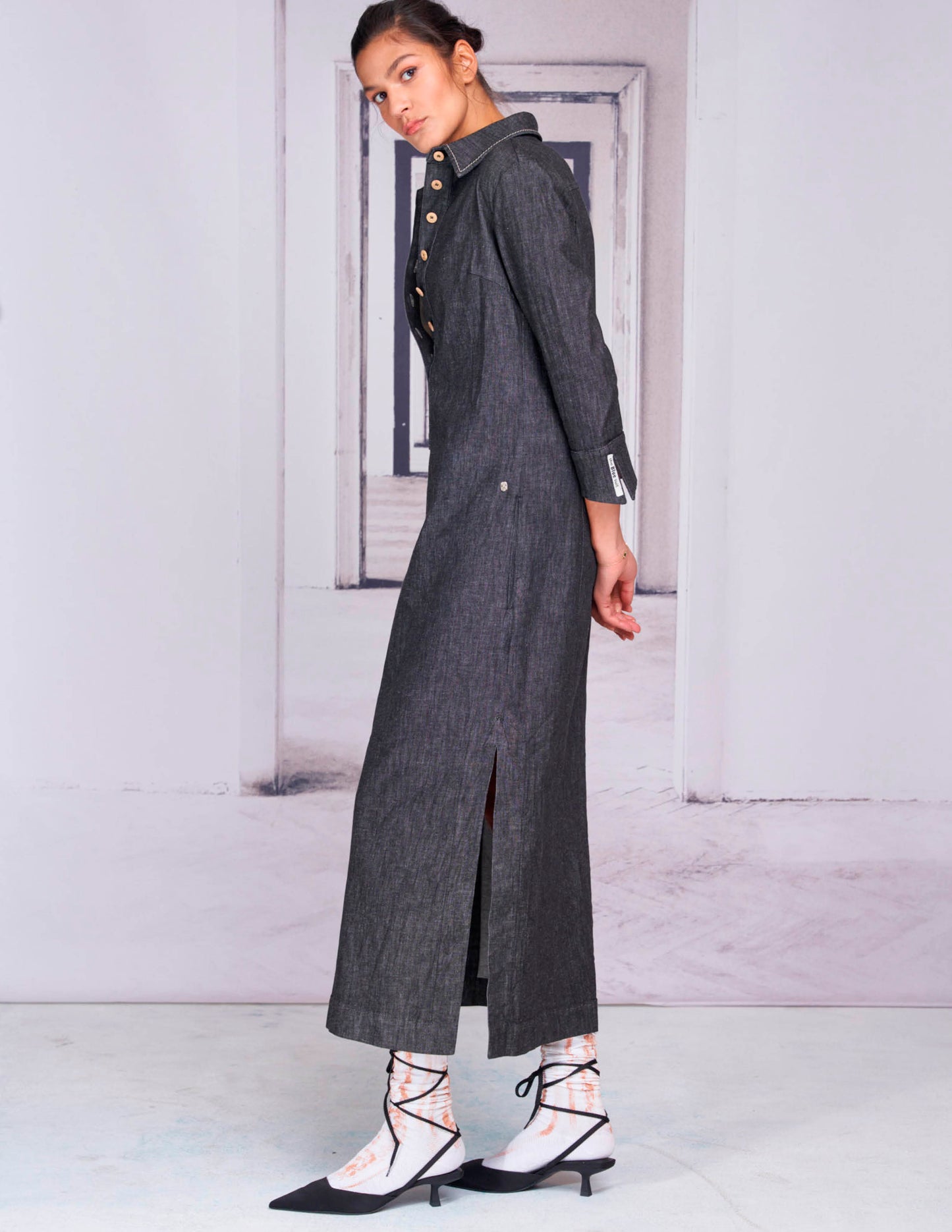 ADA Kaftan Black Denim