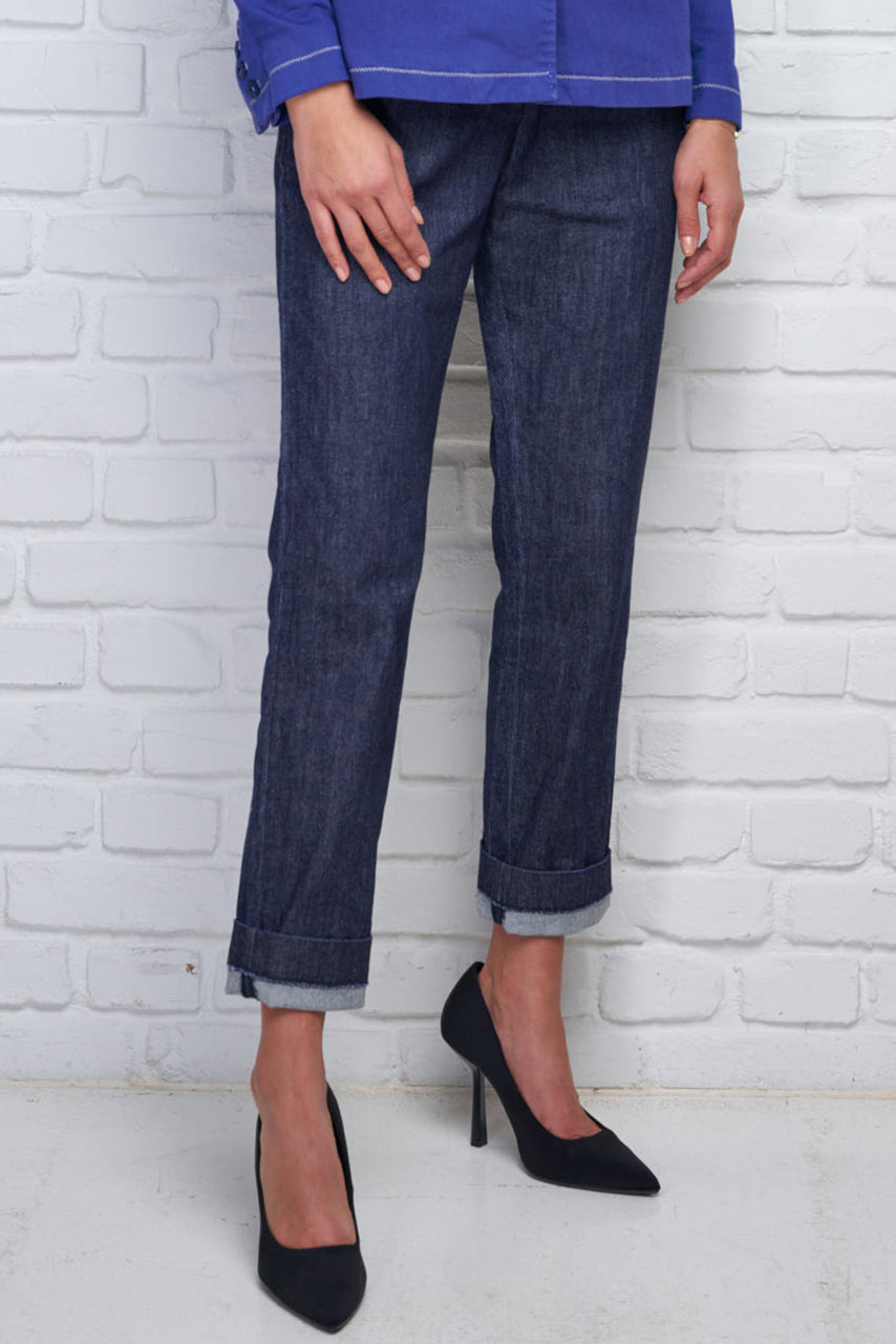GEORGE Pants Blue Denim the Blue suit GEORGE Pants Blue Denim the Blue suit