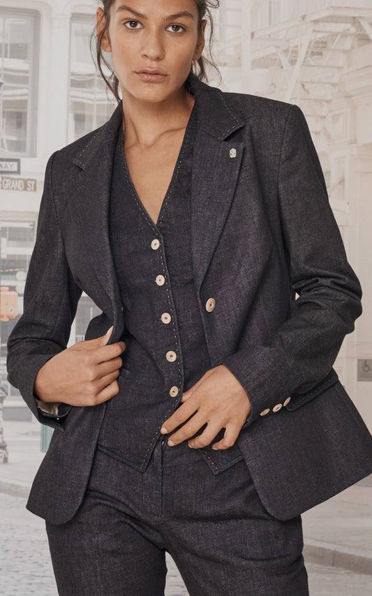 LISA Jacket Black Denim