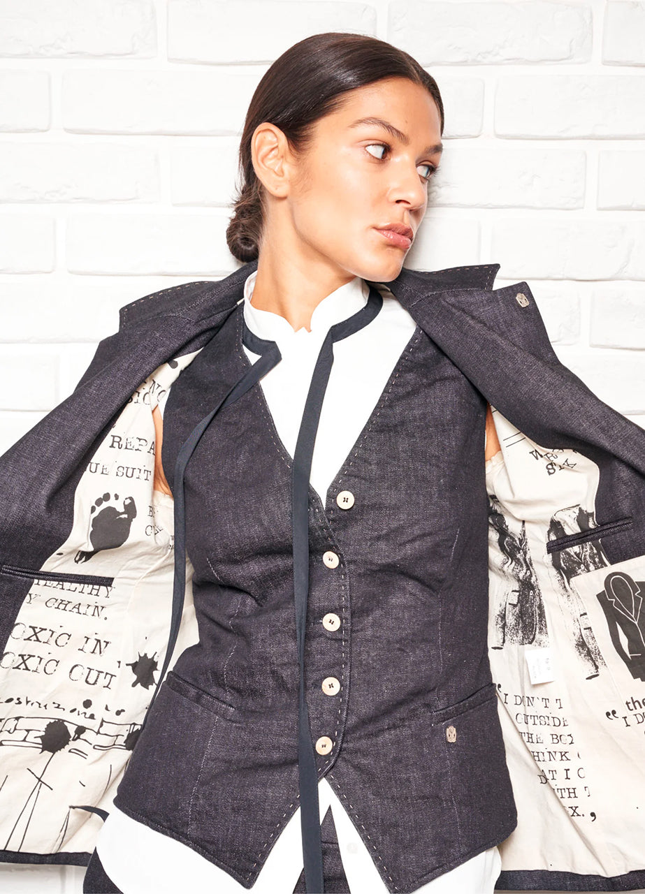 LISA Jacket Black Denim