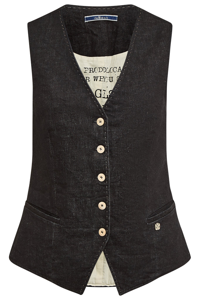 EMI Gilet Denim Black